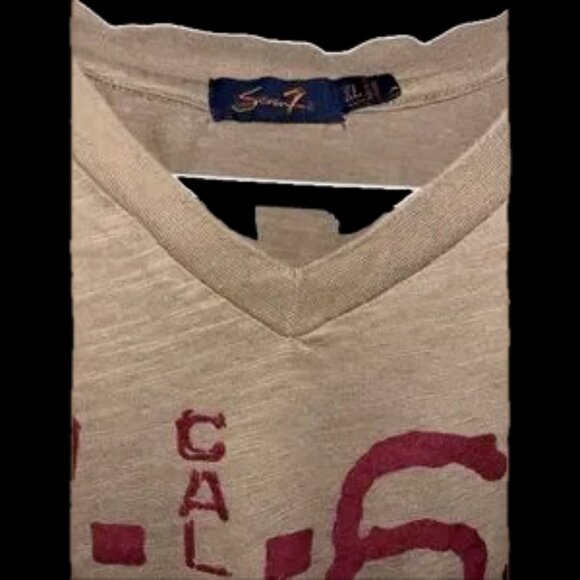 Rare new Seven 7 super cool ever neck NEW vintage flawless slightly perfect vee - Picture 8 of 10